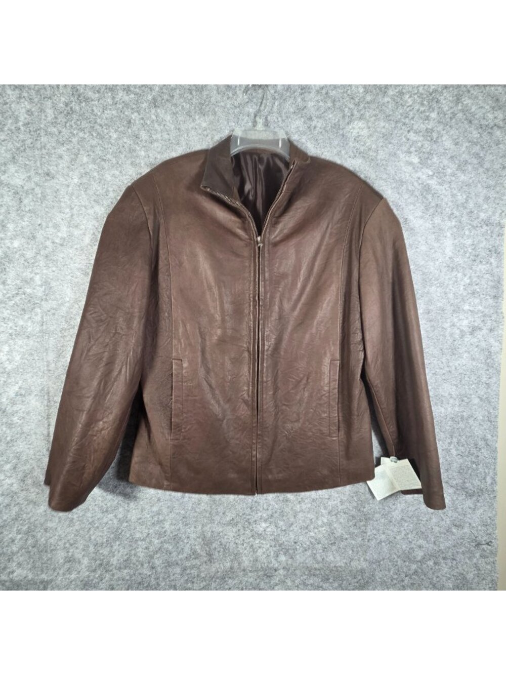 Bottega Fiorentina NWT Men's Leather Jacket Brown Size 48 (medium) - Picture 1 of 8
